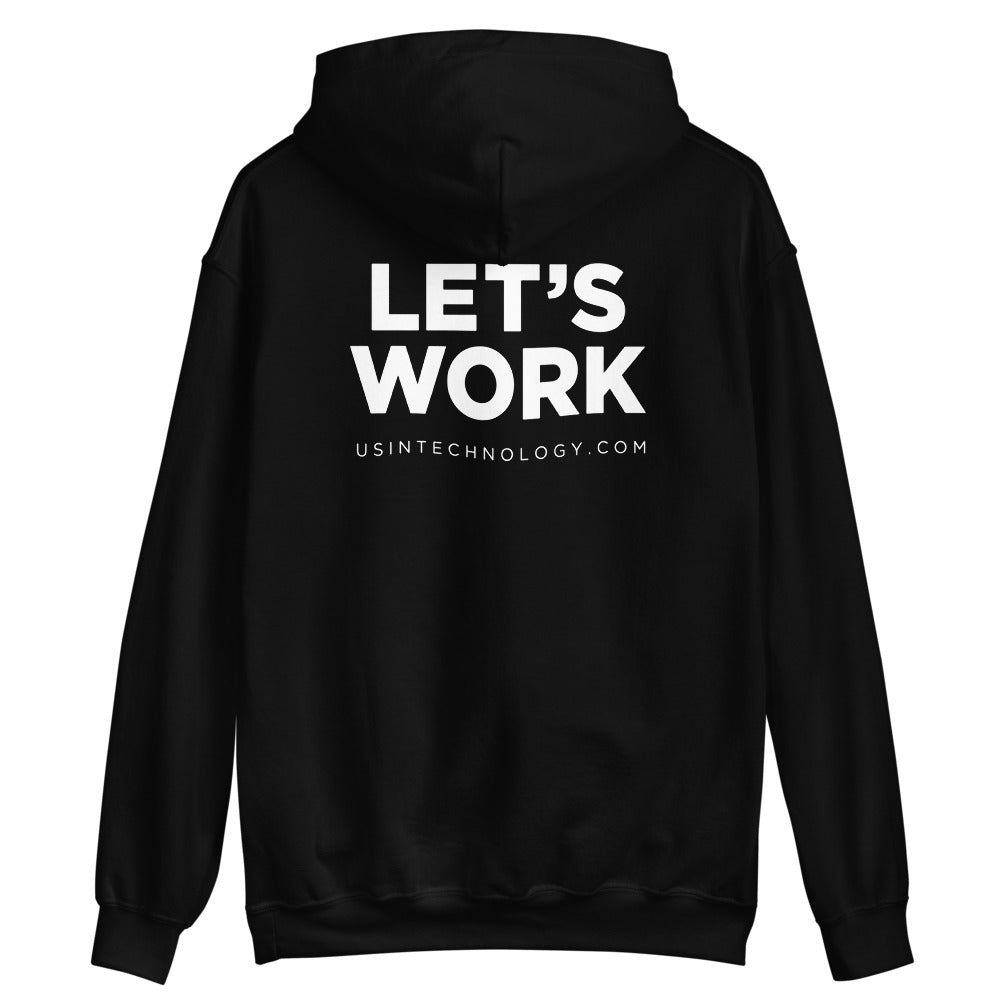 Let's Work Full Logo Hoodie (Black)