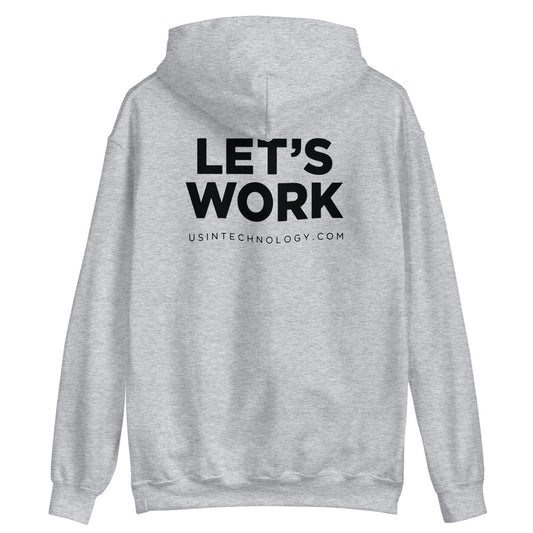 Let's Work Full Logo Hoodie (Sport Grey)