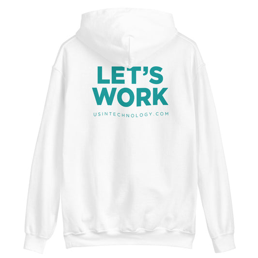 Let's Work Full Logo Hoodie (Teal Edition)